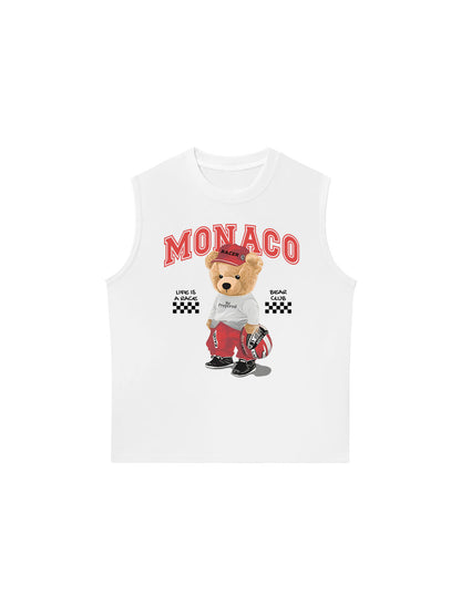 Áo Ba Lỗ Relaxed Fit Monaco Bear Club
