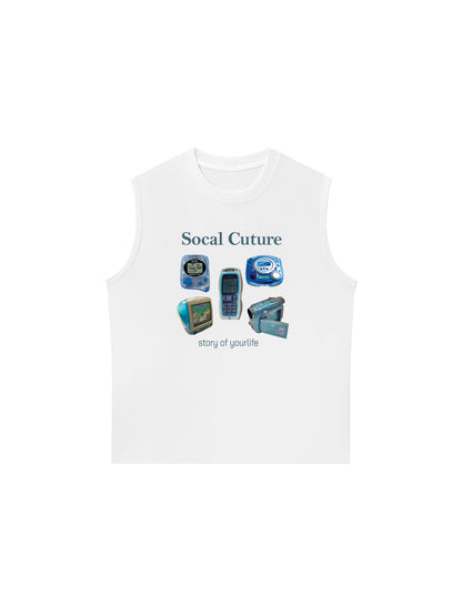 Áo Ba Lỗ Relaxed Fit Socal Cuture - Story Of Life