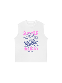 Áo Ba Lỗ Relaxed Fit Summer Holiday The Girl