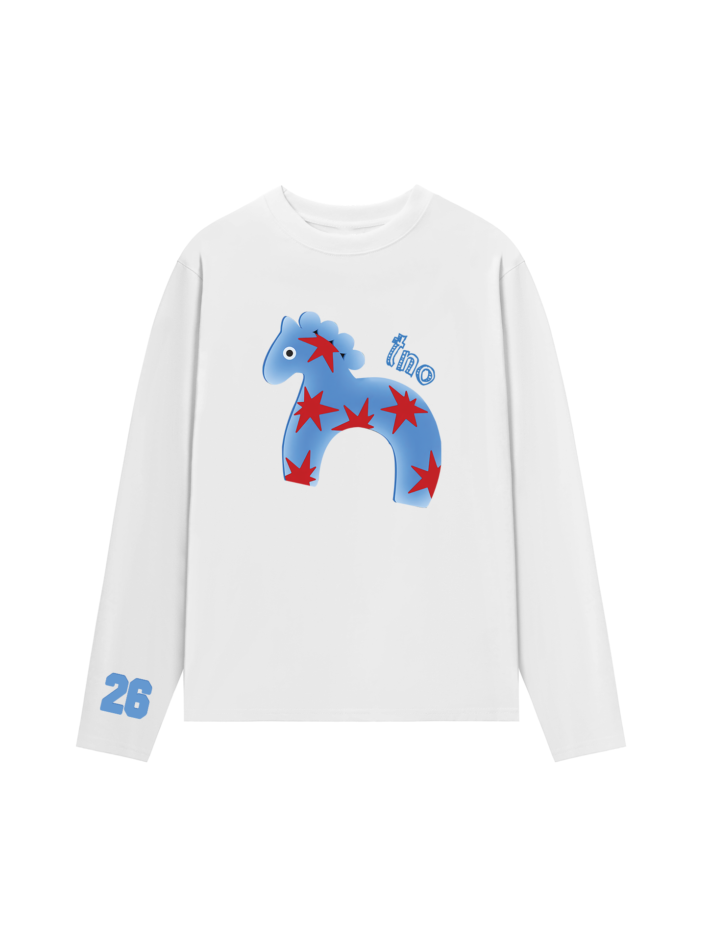 Áo Thun Dài Tay 26 - Blue Horse