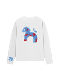 Áo Thun Dài Tay 26 - Blue Horse