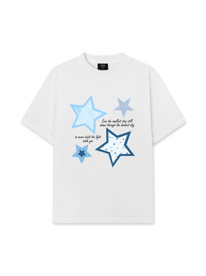 Áo Thun Relaxed Fit Daily Cuties Blue Star Mood