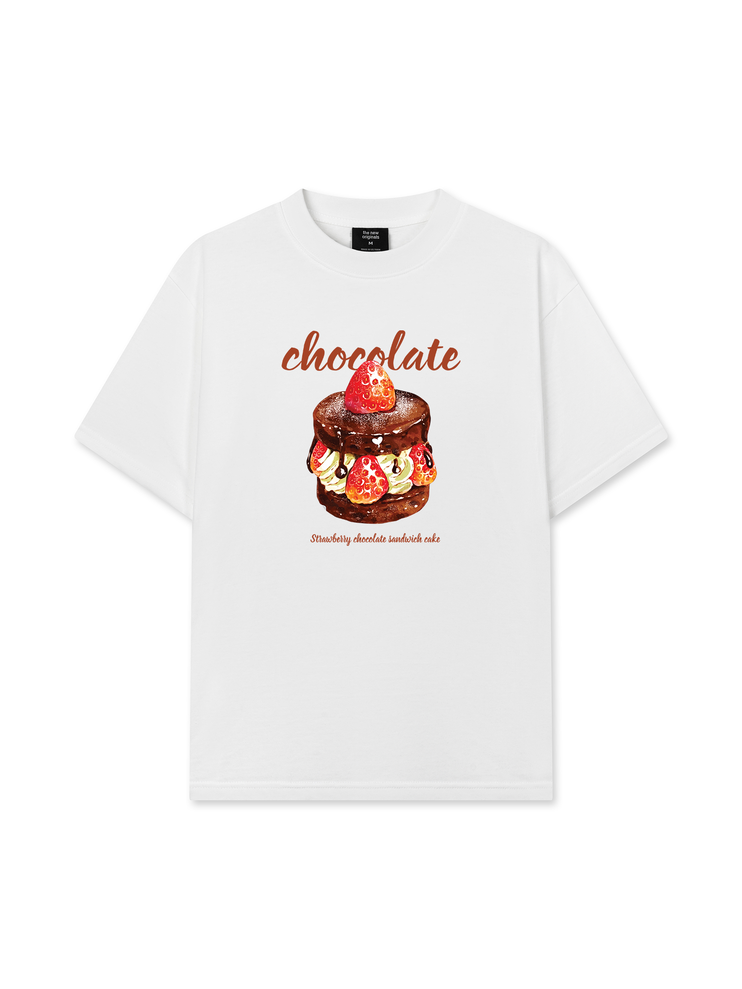 Áo Thun Relaxed Fit Strawberry Chocolate