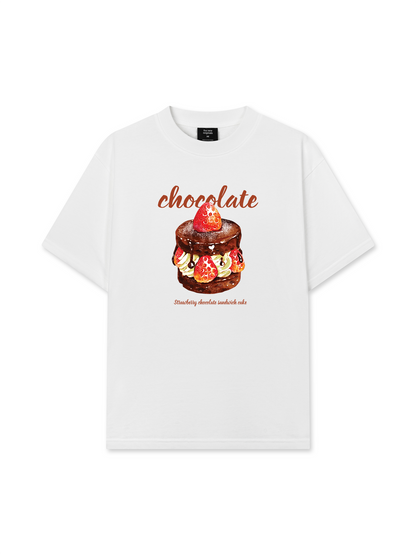 Áo Thun Relaxed Fit Strawberry Chocolate