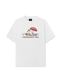 Áo Thun Relaxed Fit Go Outside Resting Beach Face
