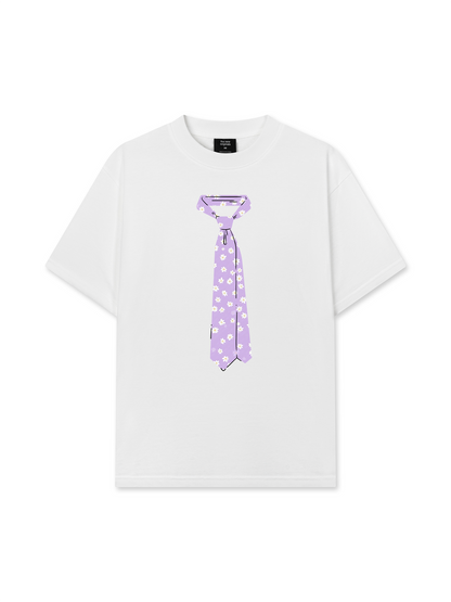 Áo Thun Relaxed Fit Daily Cuties Purple Tie