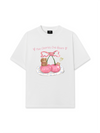 Áo Thun Relaxed Fit Daily Cuties Two Cherries One Heart