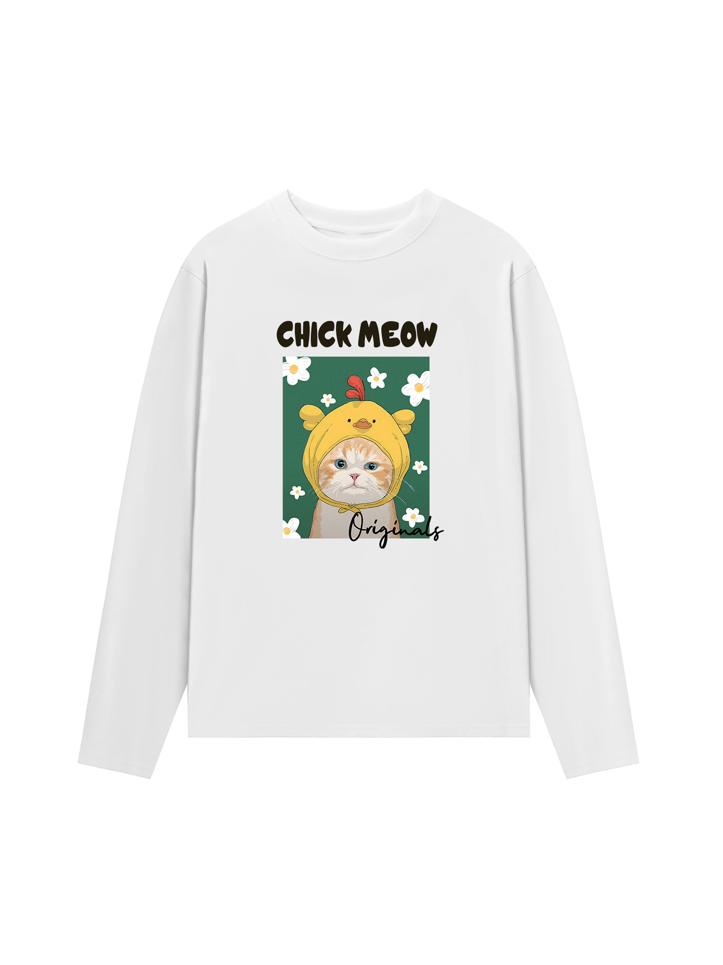 Áo Thun Dài Tay Chick Meow