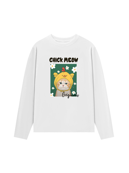 Áo Thun Dài Tay Chick Meow