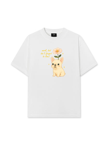 Áo Thun Relaxed Fit  Work & Live Dog