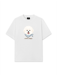 Áo Thun Relaxed Fit Cute Puppy