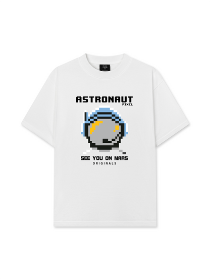Áo Thun Relaxed Fit Pixel Universe Astronaut