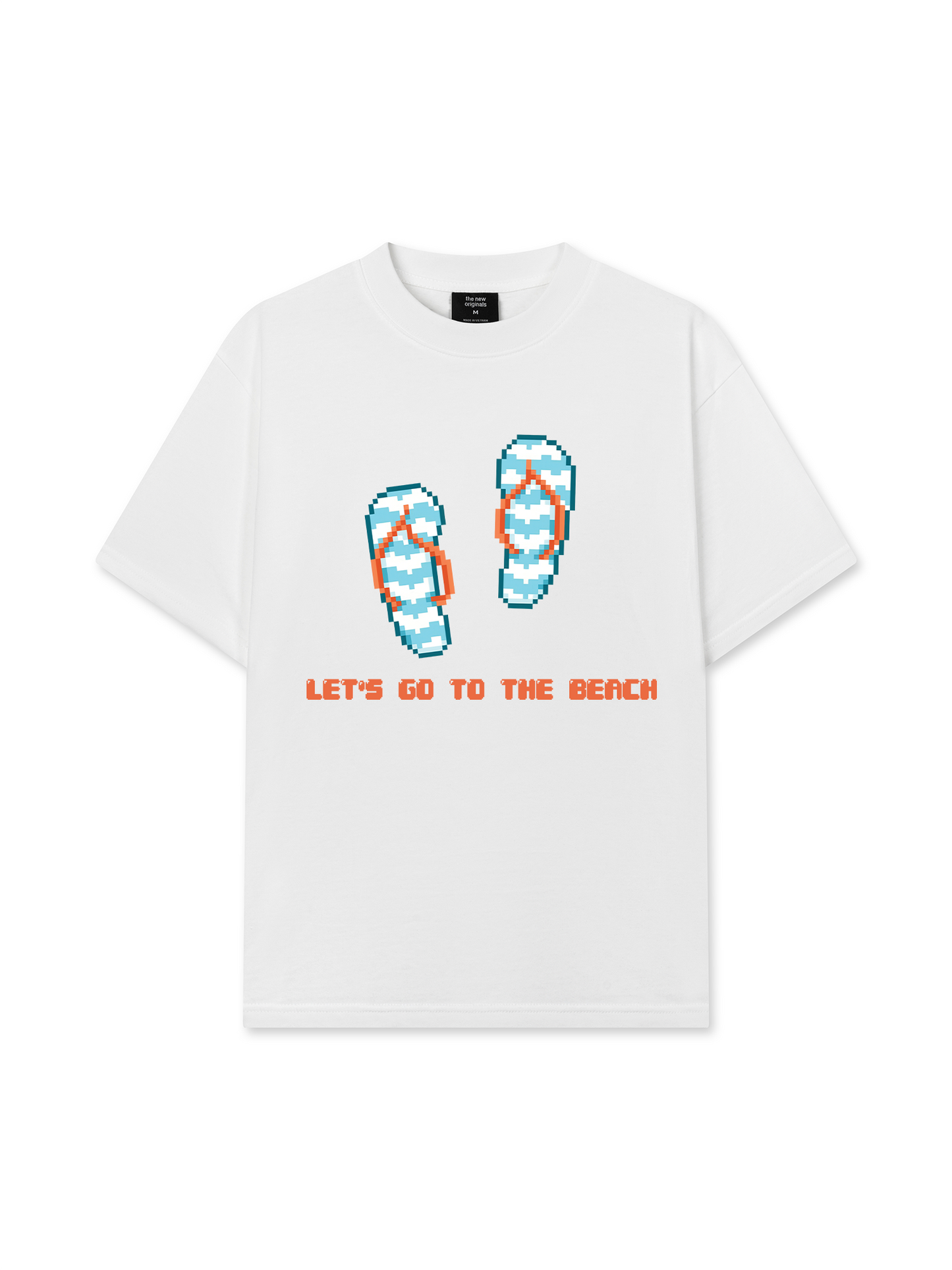 Áo Thun Relaxed Fit Summer Vibes Let's Go To The Beach