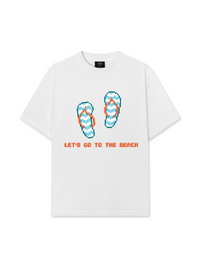 Áo Thun Relaxed Fit Summer Vibes Let's Go To The Beach