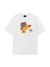 Áo Thun Relaxed Fit Summer Vibes Cat And Duck