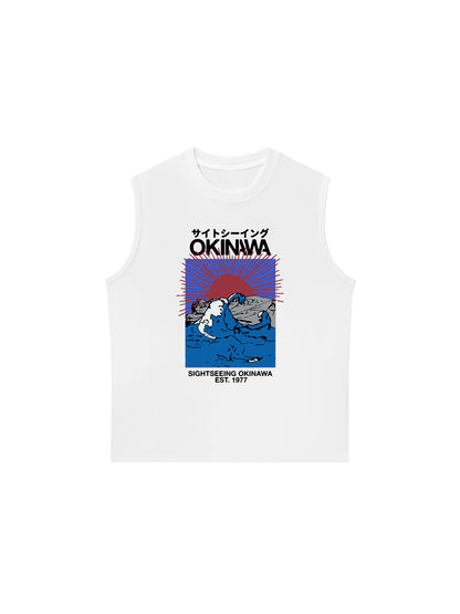 Áo Ba Lỗ Relaxed Fit Great Wave Okinawa