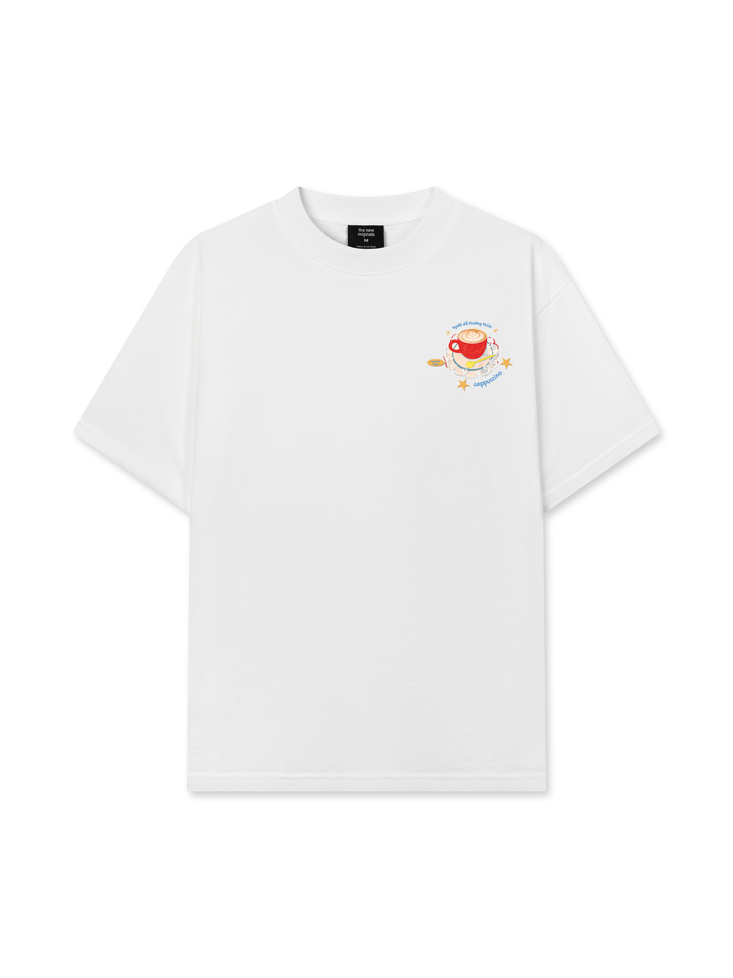 Áo Thun Relaxed Fit Người Dễ Thương Thích Cappuchino