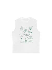 Áo Ba Lỗ Relaxed Fit Take Me To The Sea Side
