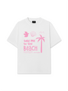Áo Thun Relaxed Fit Take Me To The Beach Pink