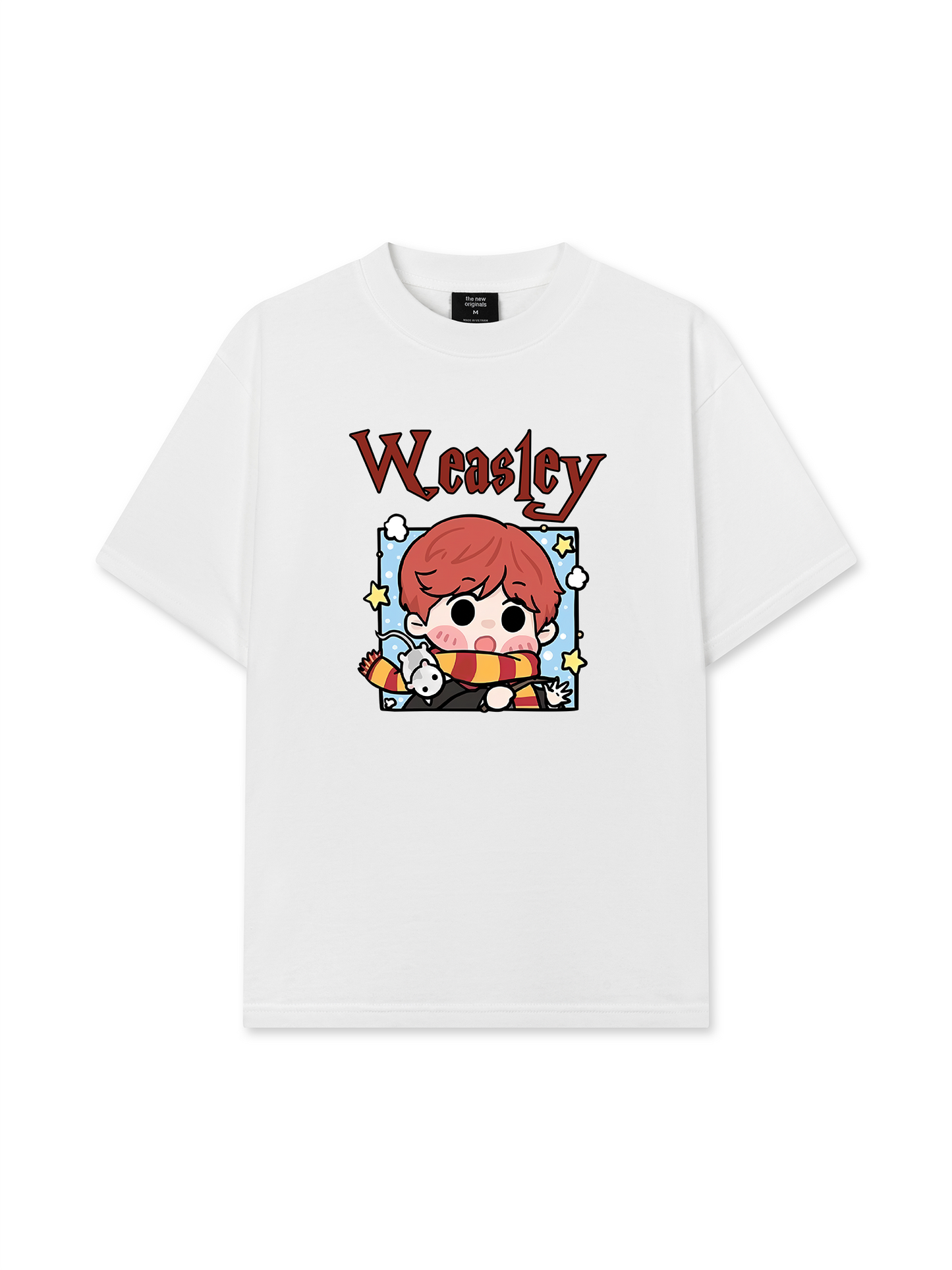 Áo Thun Relaxed Fit Harrry Potter Weasley Chibi