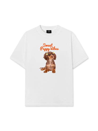 Áo Thun Relaxed Fit  Sweet Puppy Vibe