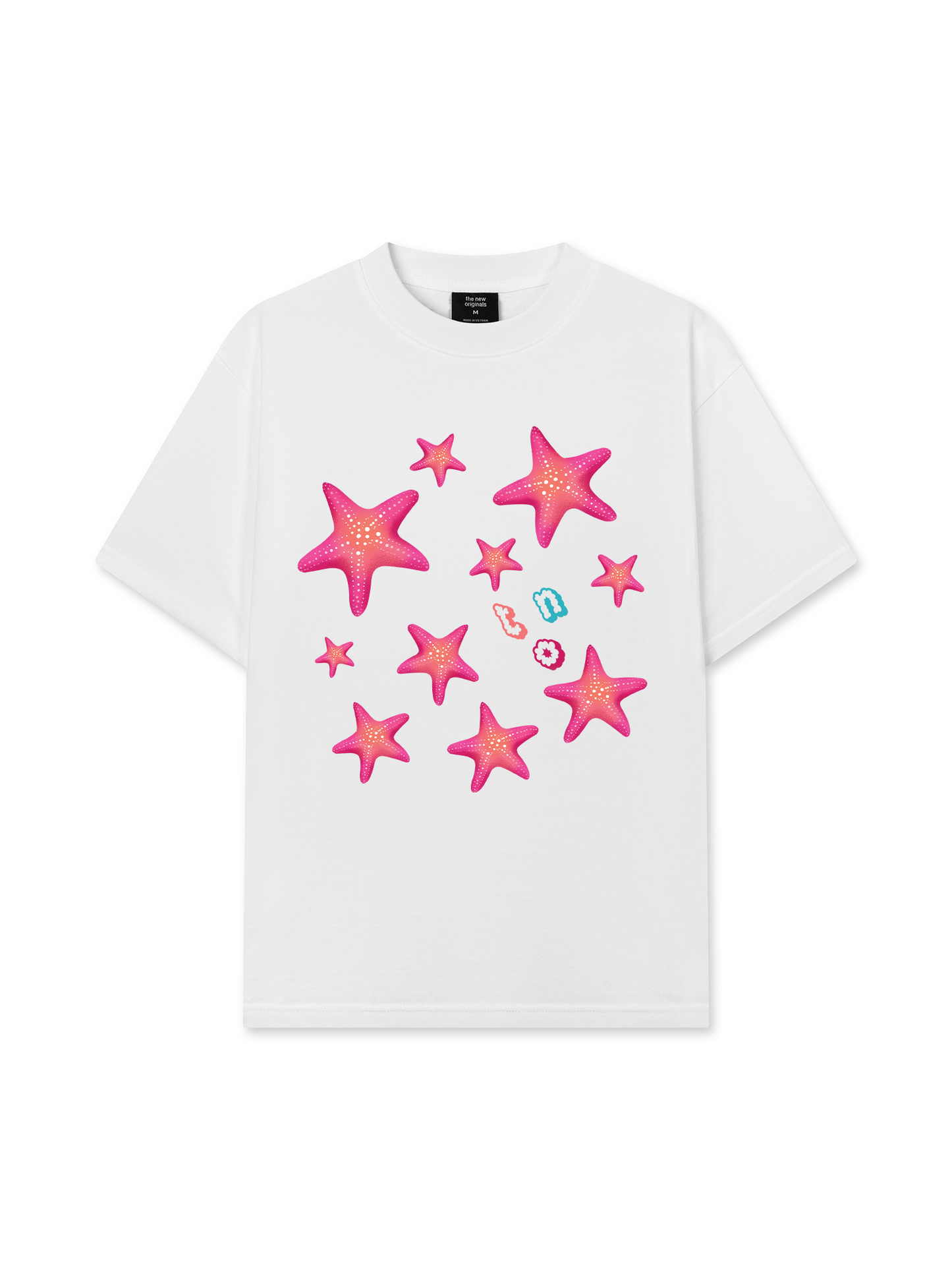 Áo Thun Relaxed Fit Summer Vibes Pink Starfish