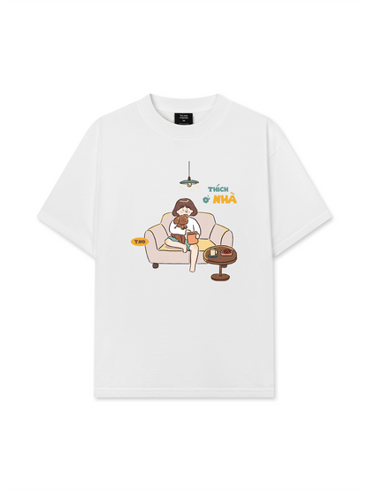Áo Thun Relaxed Fit Thích Ở Nhà 2