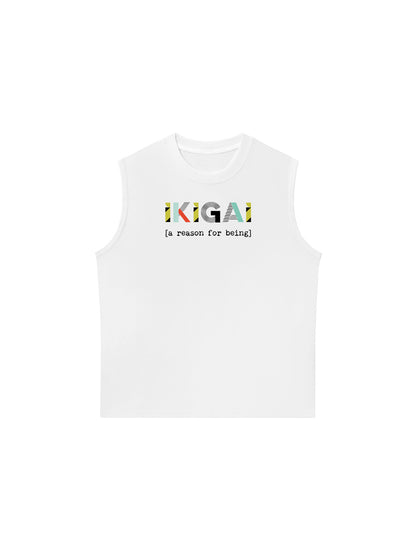 Áo Ba Lỗ Relaxed Fit Geometric Ikigai