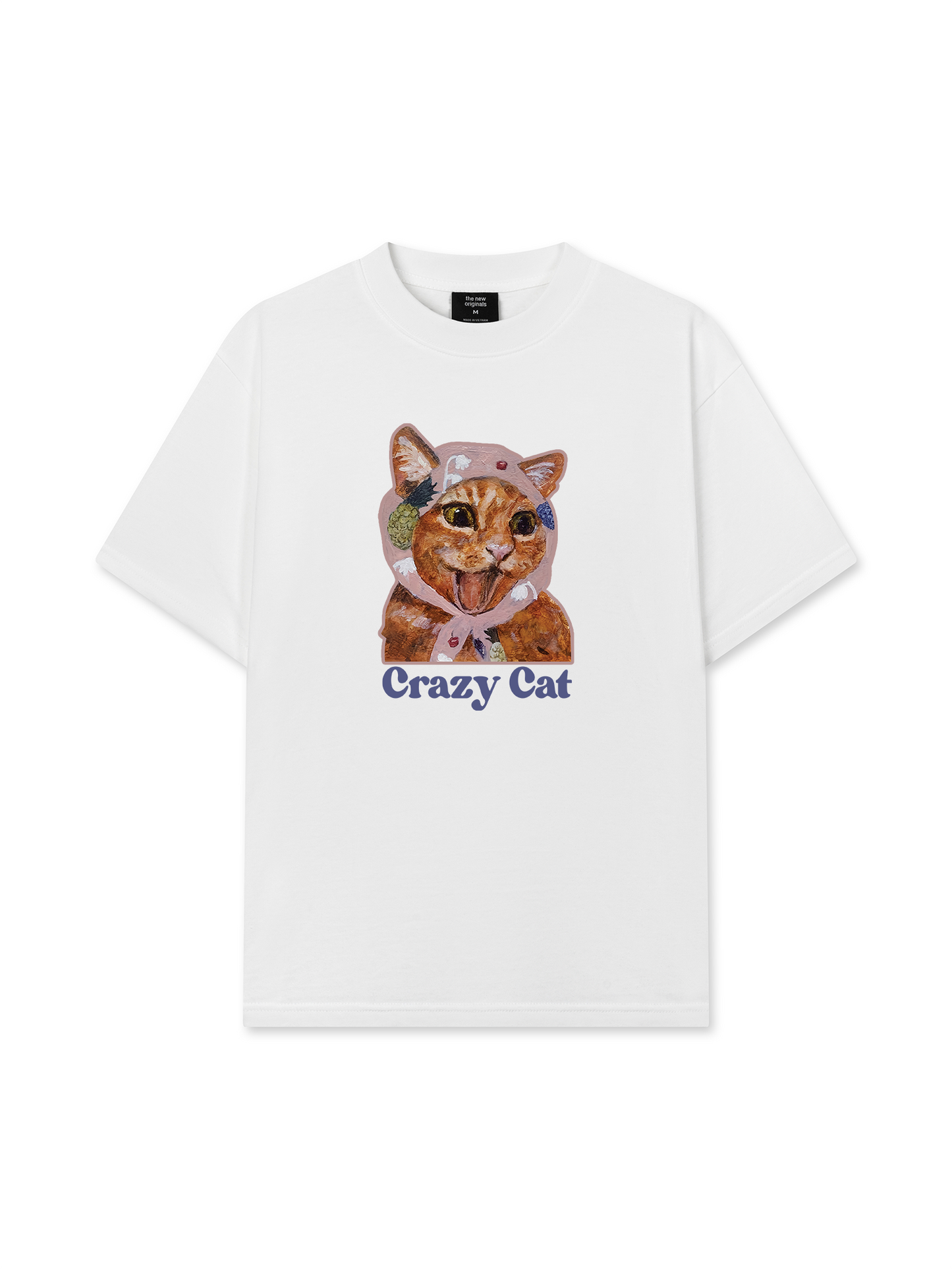 Áo Thun Relaxed Fit Crazy Cat