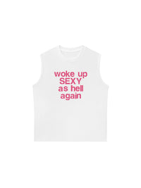 Áo Ba Lỗ Relaxed Fit Life Vibe Woke Up
