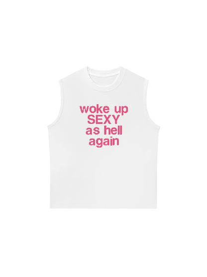 Áo Ba Lỗ Relaxed Fit Life Vibe Woke Up