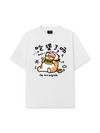 Áo Thun Relaxed Fit Sweet Pastry Cute Meow With Burger