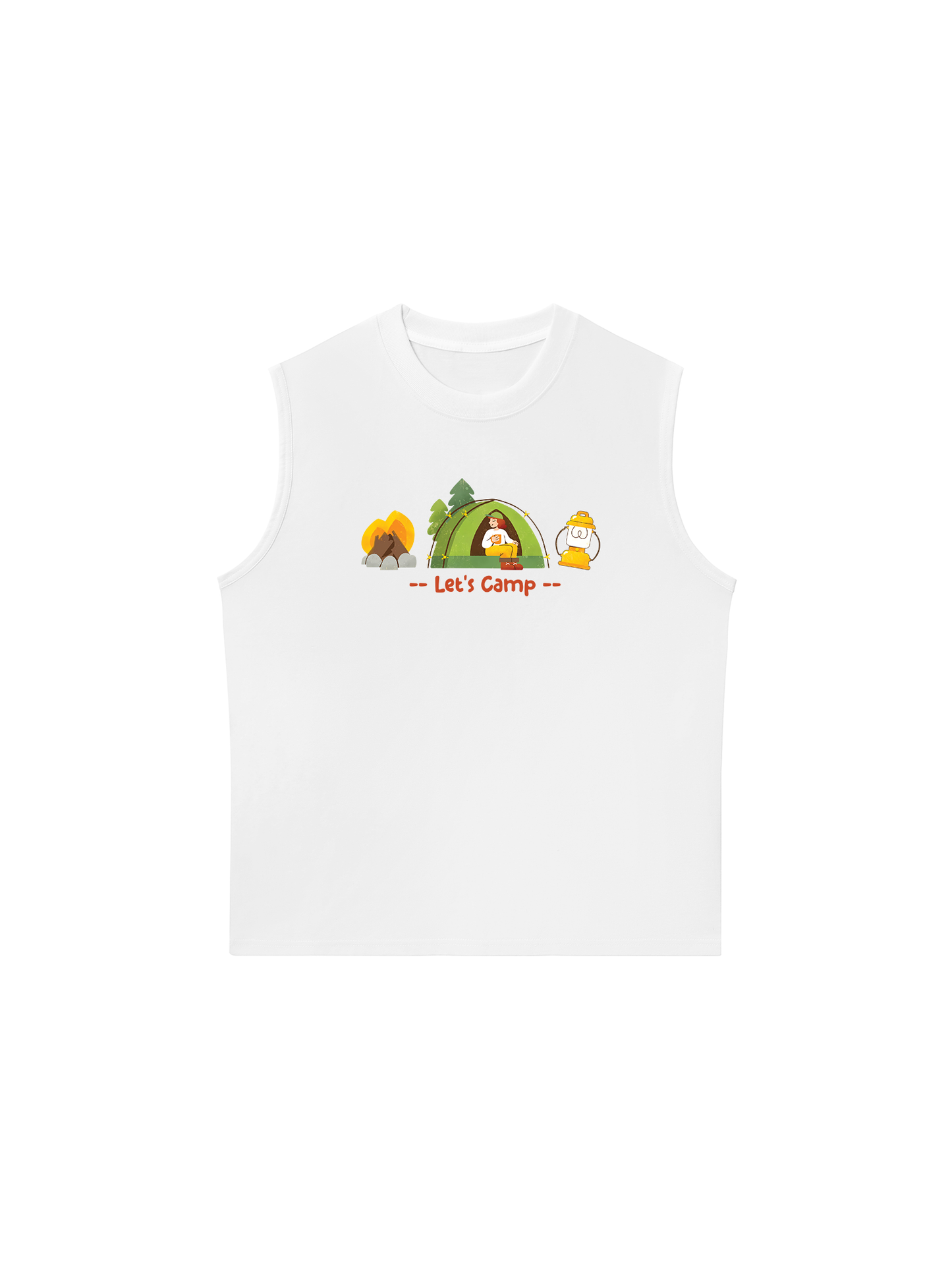 Áo Ba Lỗ Relaxed Fit Let_s Camp