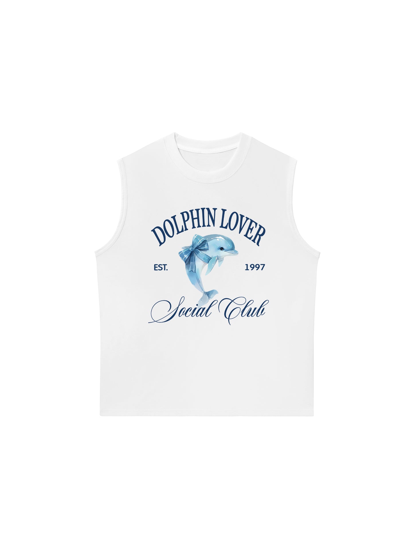 Áo Ba Lỗ Relaxed Fit Ocean Dolphin Lover