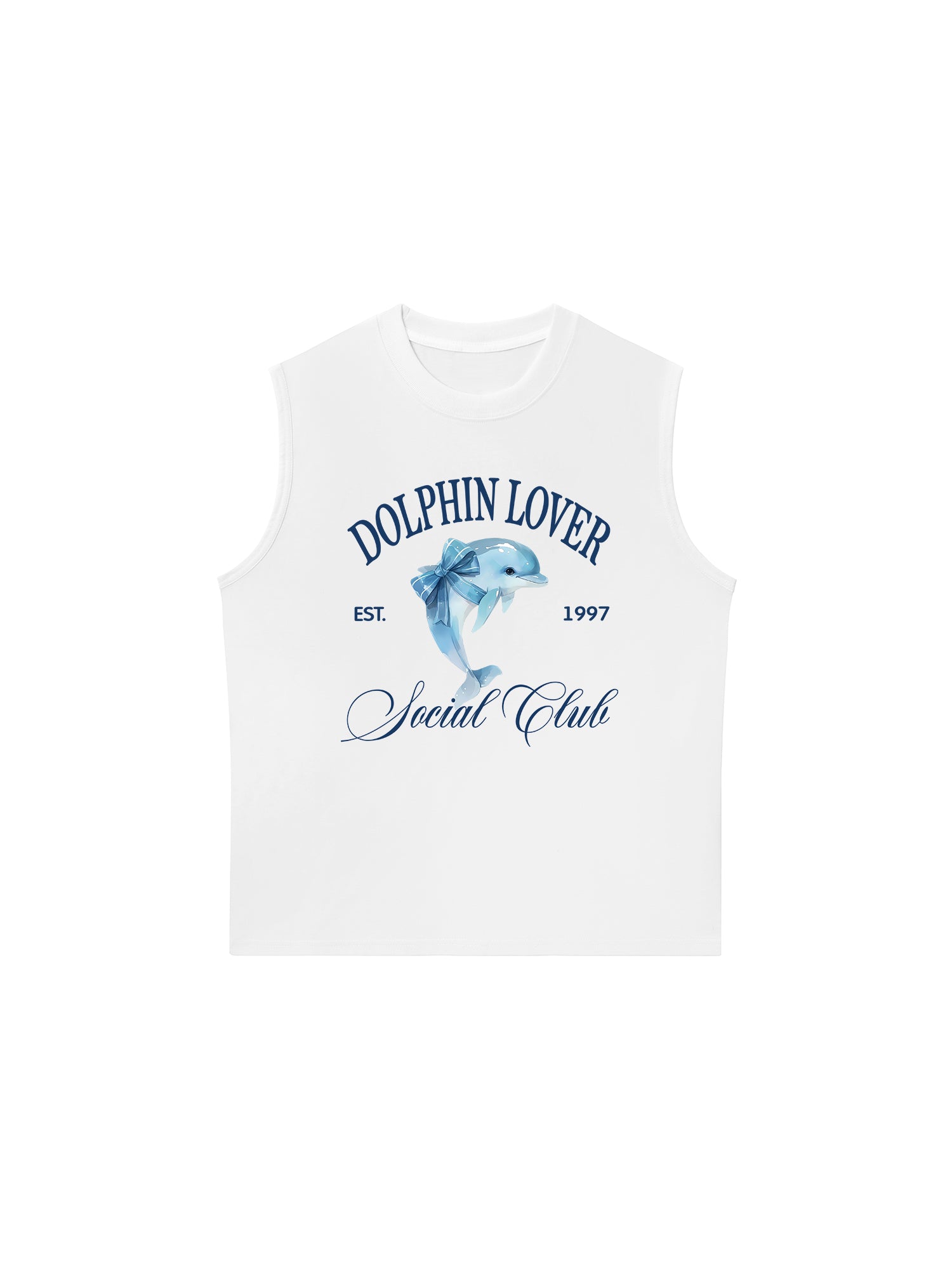 Áo Ba Lỗ Relaxed Fit Ocean Dolphin Lover