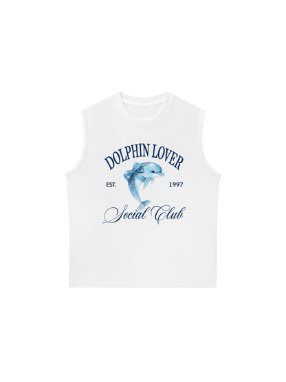 Áo Ba Lỗ Relaxed Fit Ocean Dolphin Lover