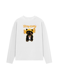 Áo Thun Dài Tay Stay Cozy Candy Cat