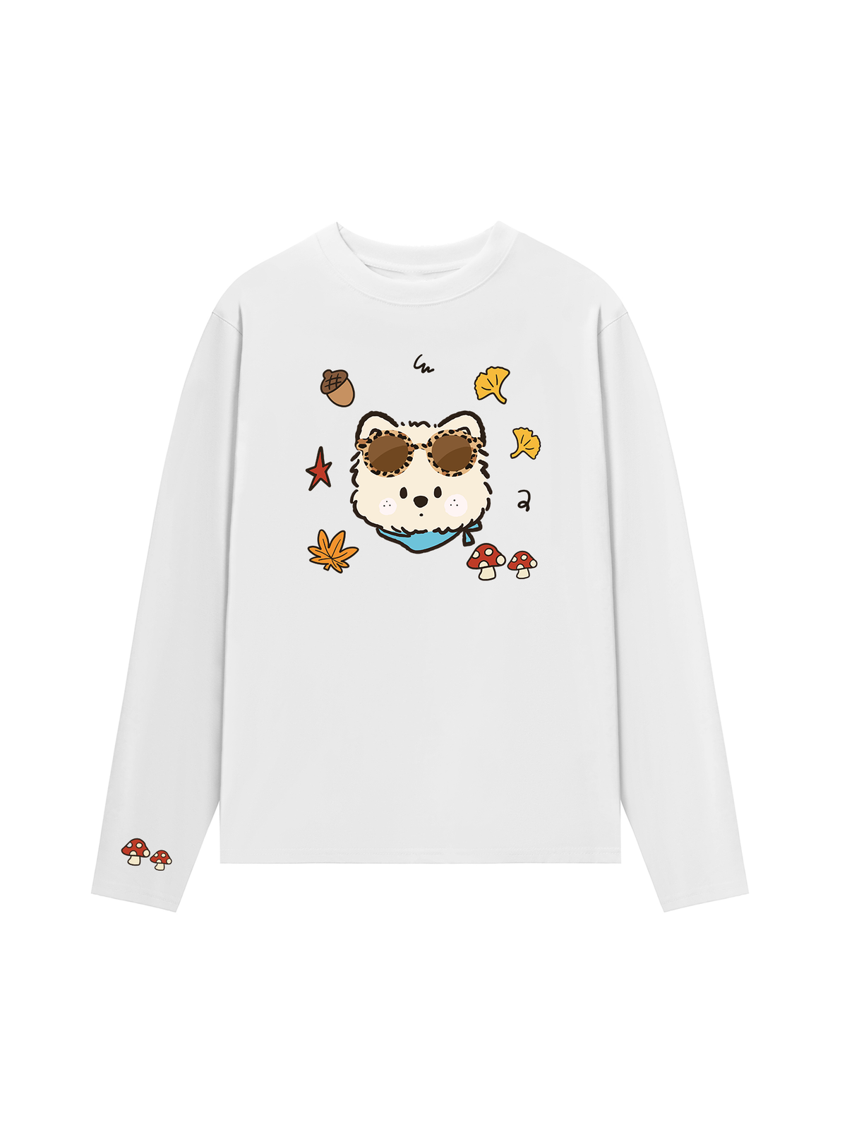 Áo Thun Dài Tay  Puppy Autumn Vibes