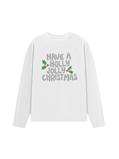Áo Thun Dài Tay Holly Jolly Christmas