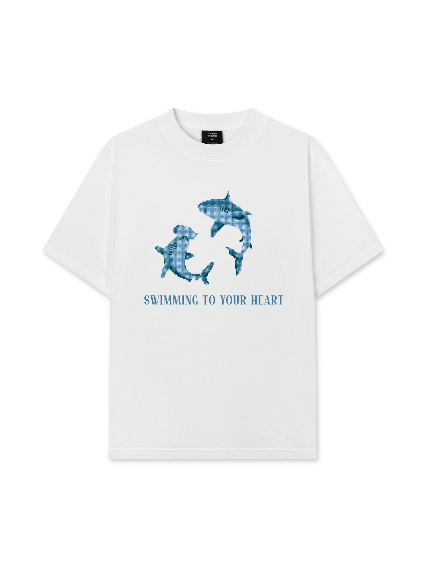 Áo Thun Relaxed Fit Pixel Universe Swimming To Your Heart
