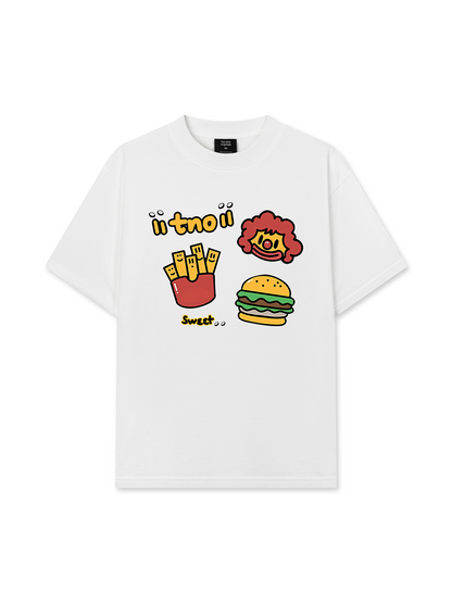 Áo Thun Relaxed Fit Sweet Pastry Burger Fry
