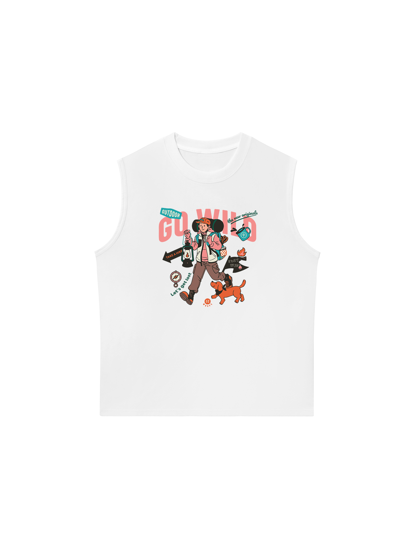 Áo Ba Lỗ Relaxed Fit Go Wild Take A Hike