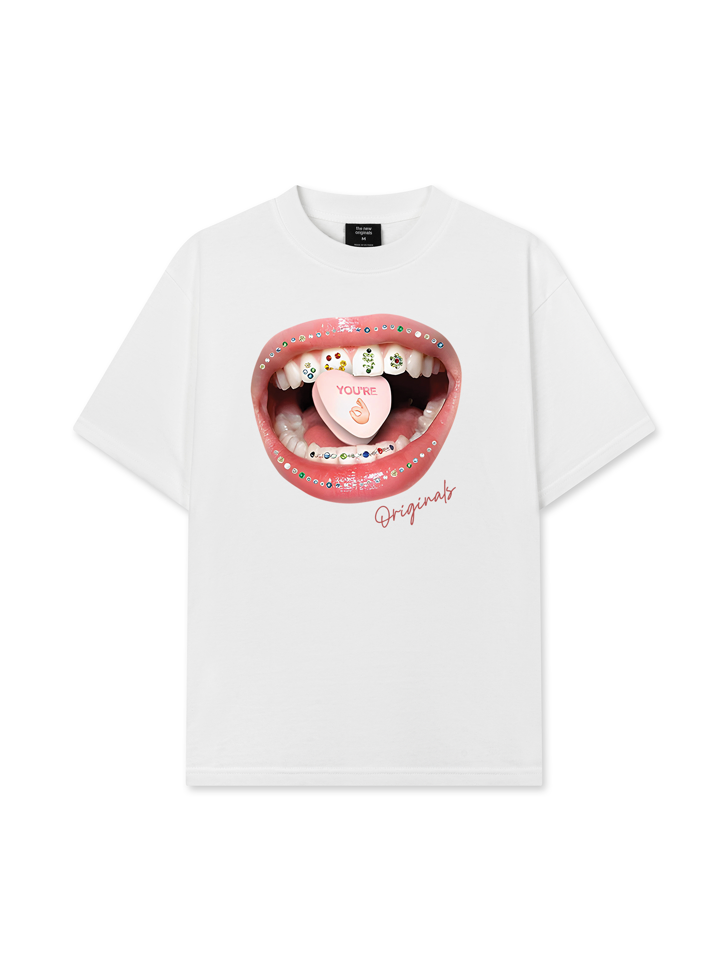 Áo Thun Relaxed Fit Diamond Grills Pills