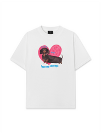 Áo Thun Relaxed Fit Animal Mood love my sausage