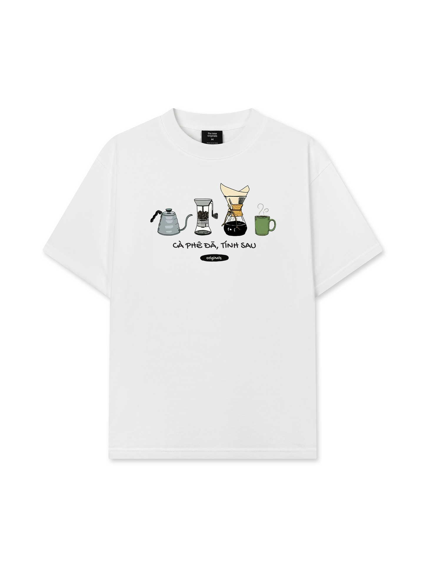 Áo Thun Relaxed Fit Cà Phê Đã, Tính Sau