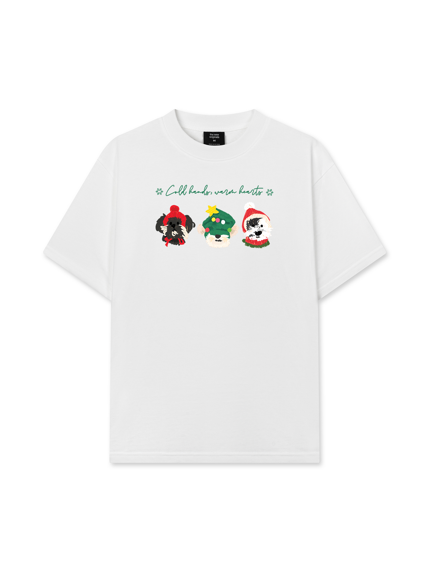 Áo Thun Relaxed Fit Animal Mood Cold Hand Warrm Heart