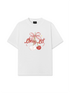 Áo Thun Relaxed Fit Daily Cuties Cherry Cat
