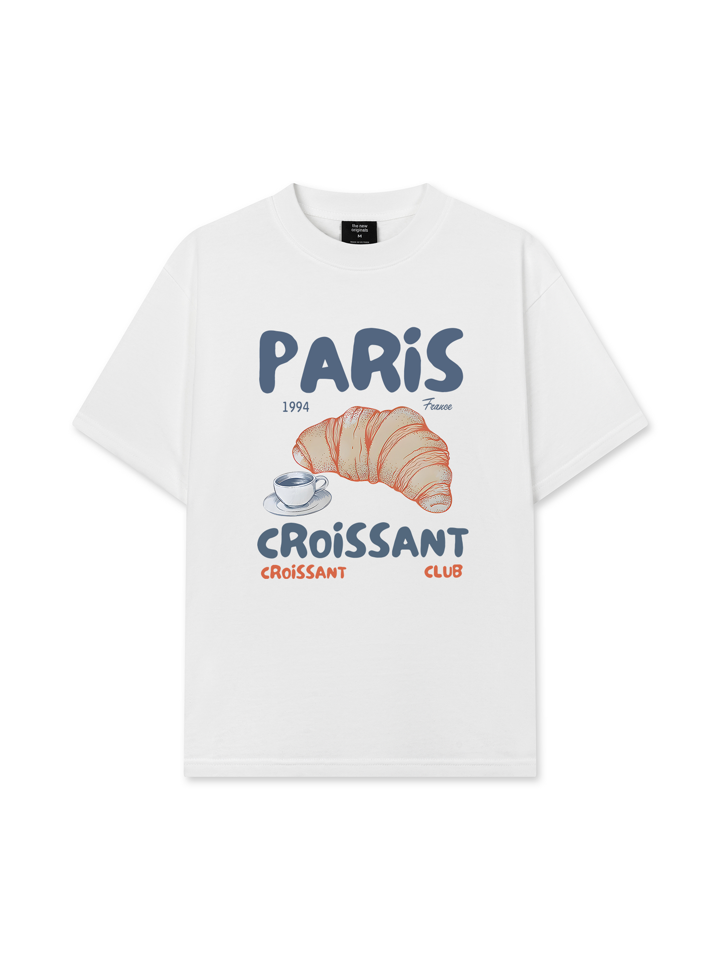 Áo Thun Relaxed Fit Sweet Pastry Paris Coissant