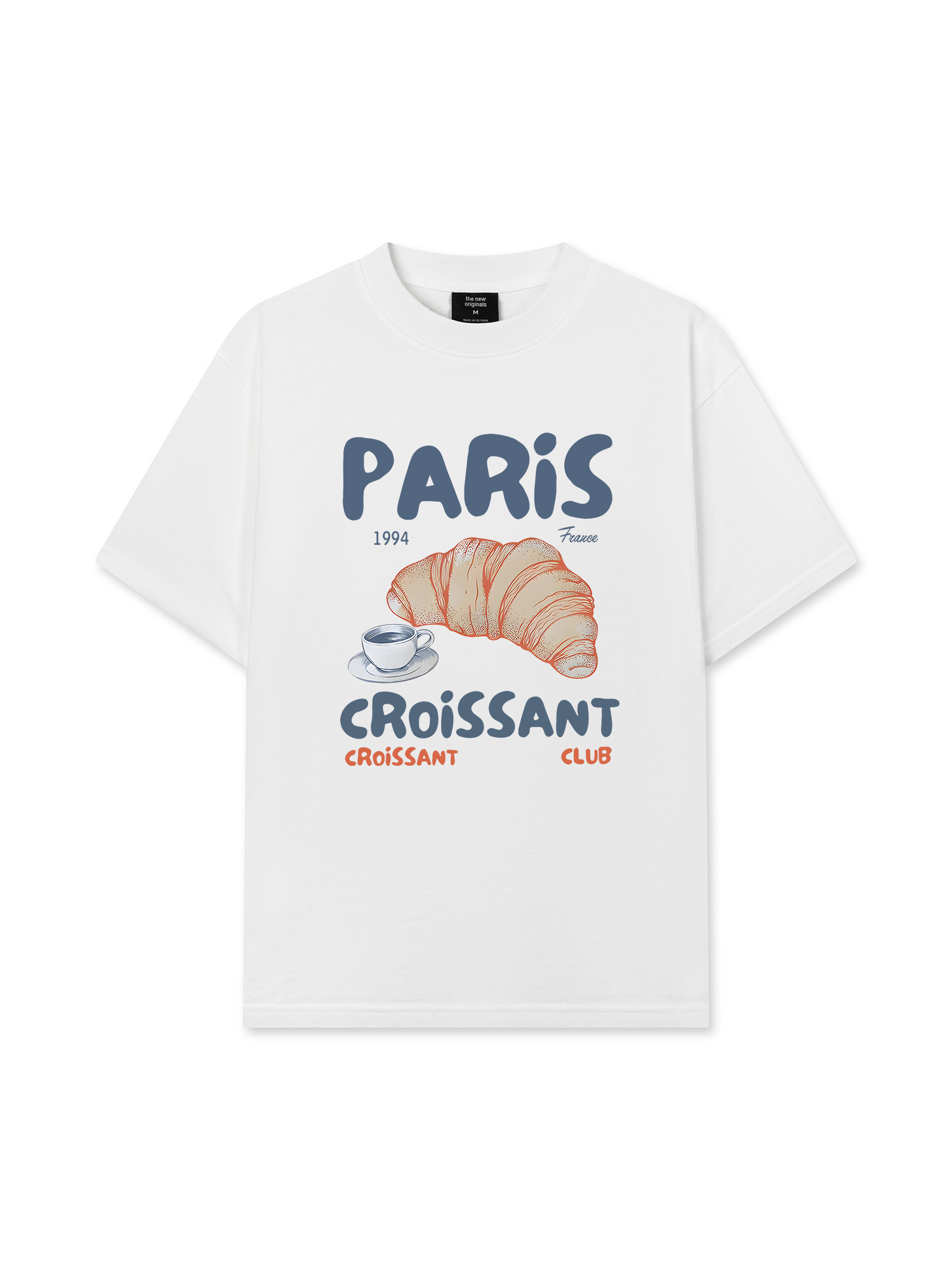 Áo Thun Relaxed Fit Sweet Pastry Paris Coissant