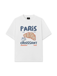 Áo Thun Relaxed Fit Sweet Pastry Paris Coissant